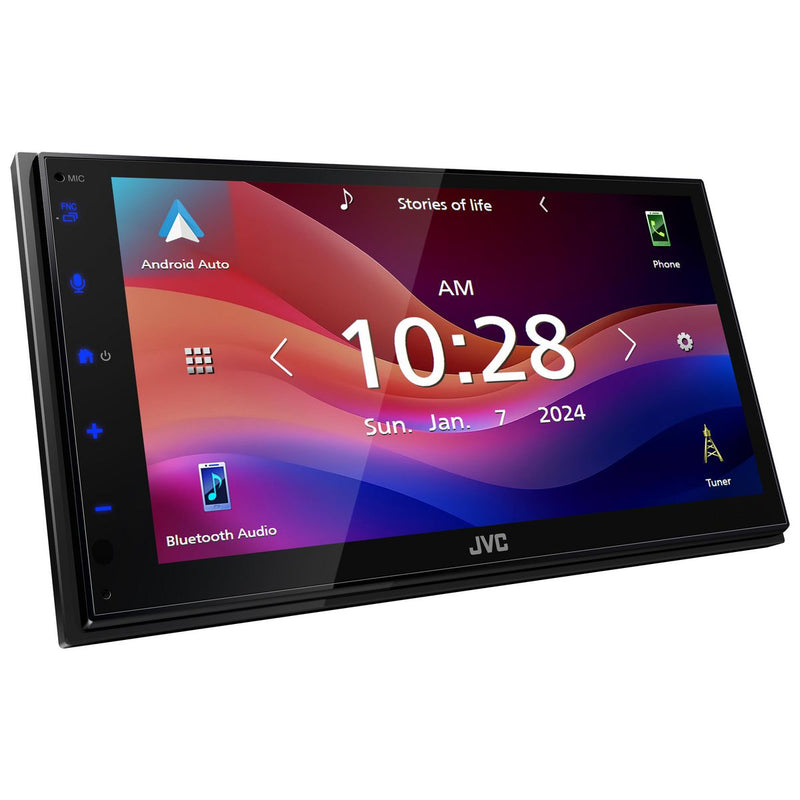 JVC 6.8in. AV Receiver W/Wireless CarPlay/Android Auto
