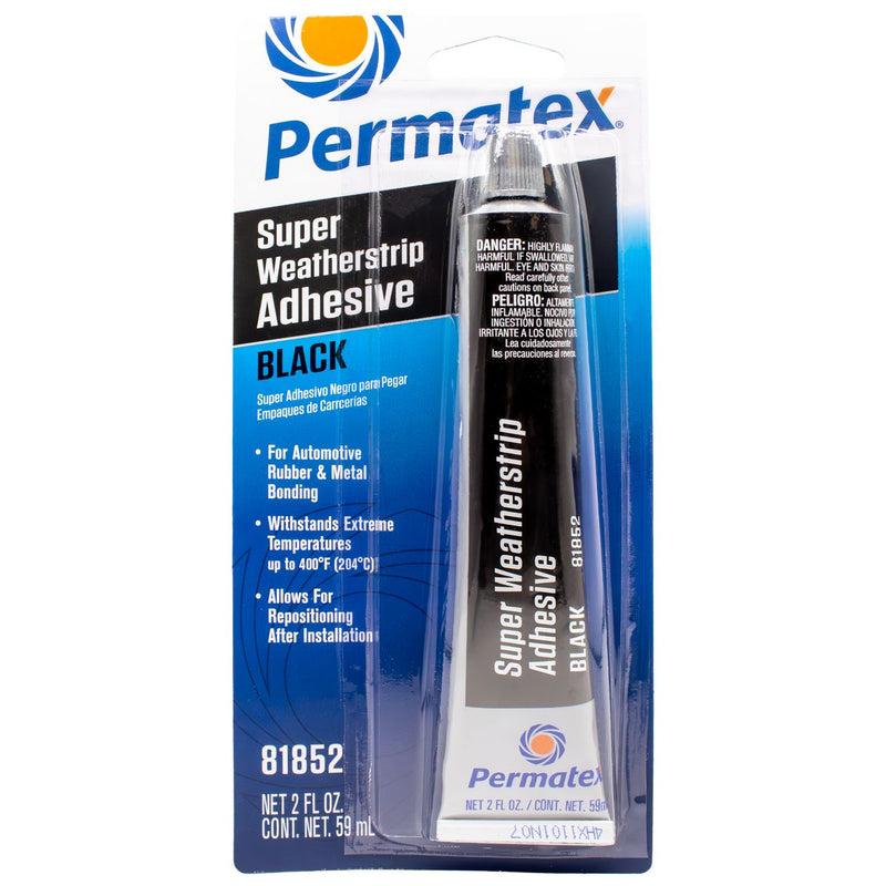 Permatex Black Super Weatherstrip Adhesive 59Ml PX81852