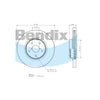 Bendix General CT Brake Rotor Single BR6015 GCT