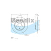 Bendix General CT Brake Rotor Single BR3249 GCT