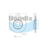Bendix General CT Brake Rotor Single BR815 GCT