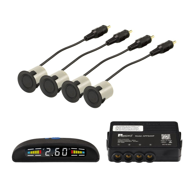 Aerpro Wireless 4 Head Front Parking Sensor System With