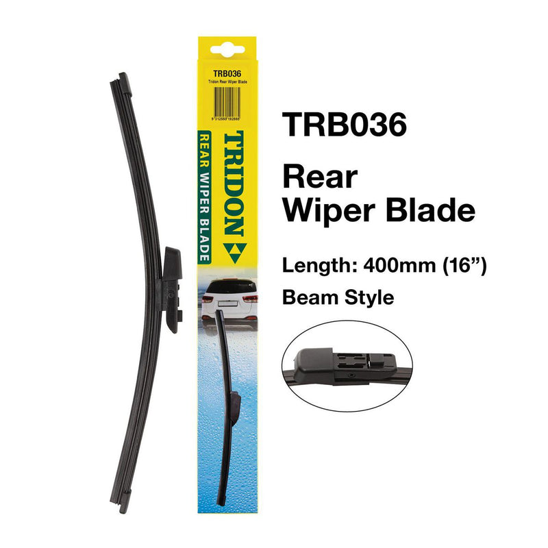 Tridon Hook Style Beam Blade Rear Wiper 400mm (16In)