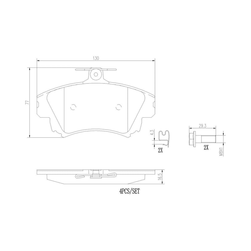 Brembo Brake Pad P54036N