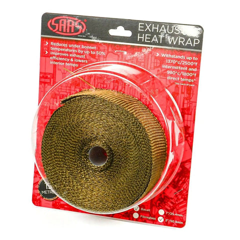 Saas Exhaust Wrap Basalt Titan 50mm (2in) X 15m SHWT5015