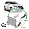 Saas Silicone Intercooler 2 Pipe & Clamp Kit Captiva