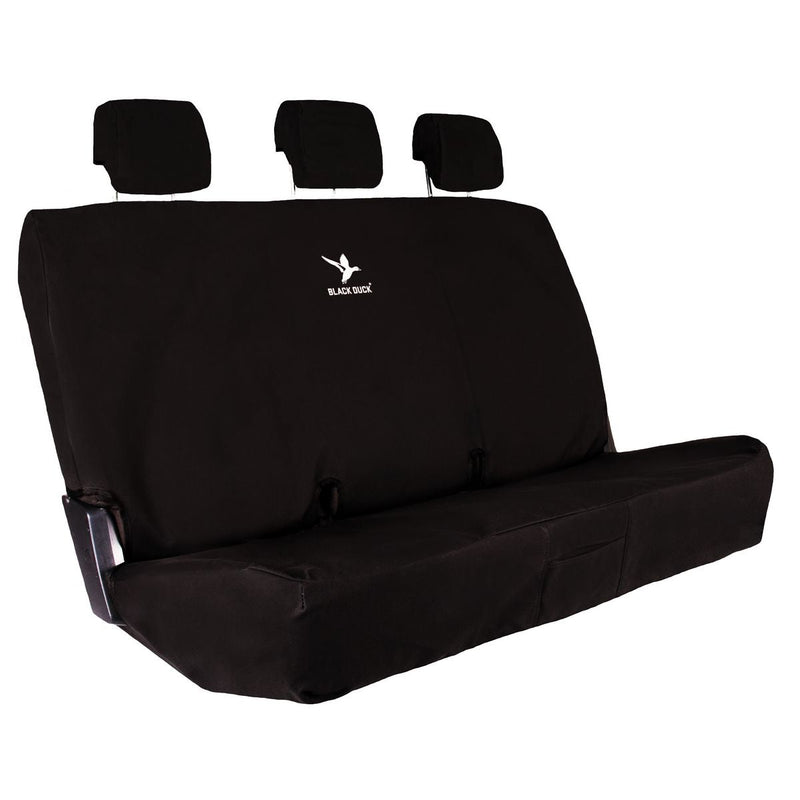 Black Duck Rear Bench Seat Cover, Canvas Black - Single