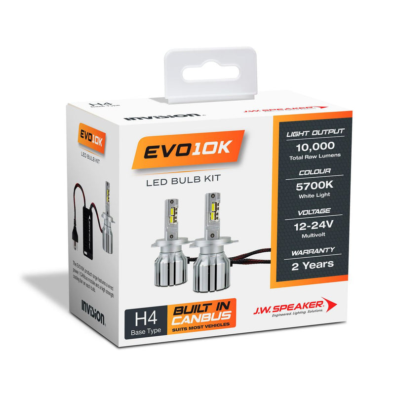 JW Speaker EVO10K H4 LED Headlight Kit Hi/Lo 12V 50W