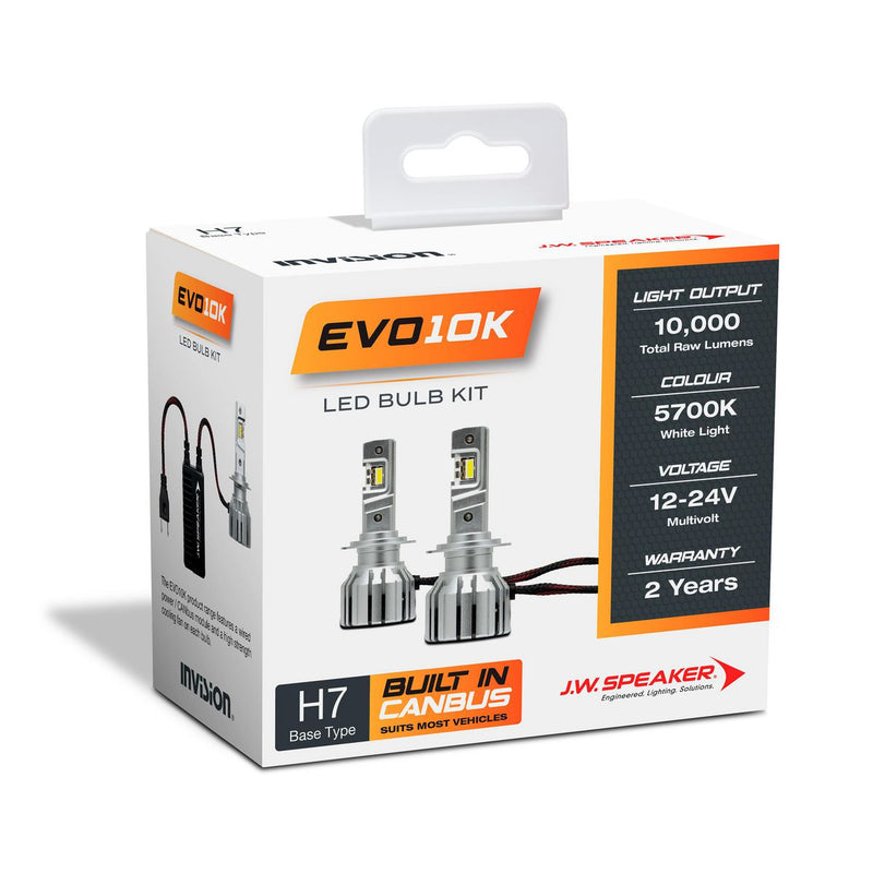 JW Speaker EVO10K H7 LED Headlight Kit 12V 50W 5700K