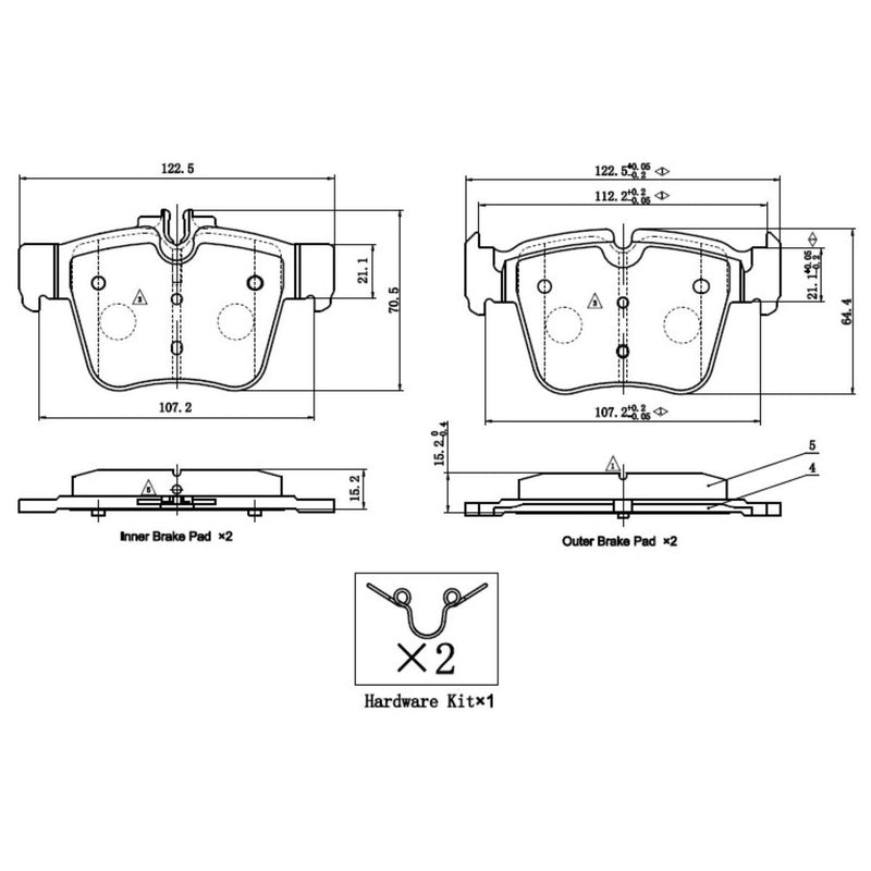 RDA Brakes Extreme Heavy Duty Brake Pad Set RDX5020SM