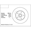DBA Disc Brake Rotor Vented 290mm DBA017