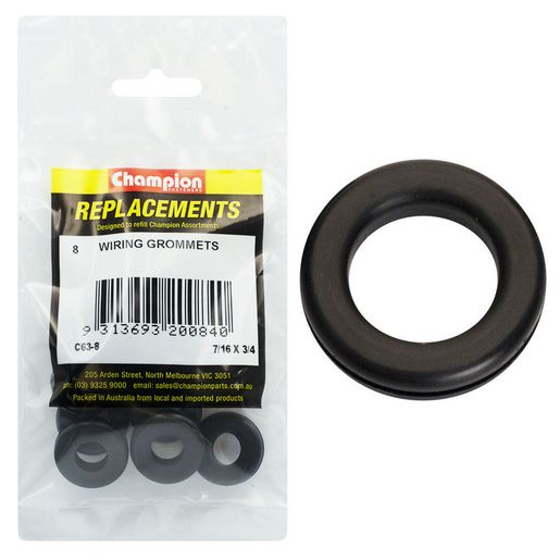 Champion Fasteners Grommet Wiring Nitrile Rubber M11 X 19