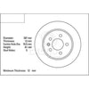 DBA Standard Brake Rotor Single 287mm Rear DBA111B