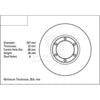DBA Standard Brake Rotor Single 257mm Front DBA033