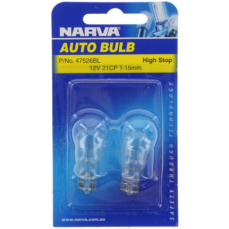 Narva Wedge Globe W2 x 15D 12V 21CP 47526BL