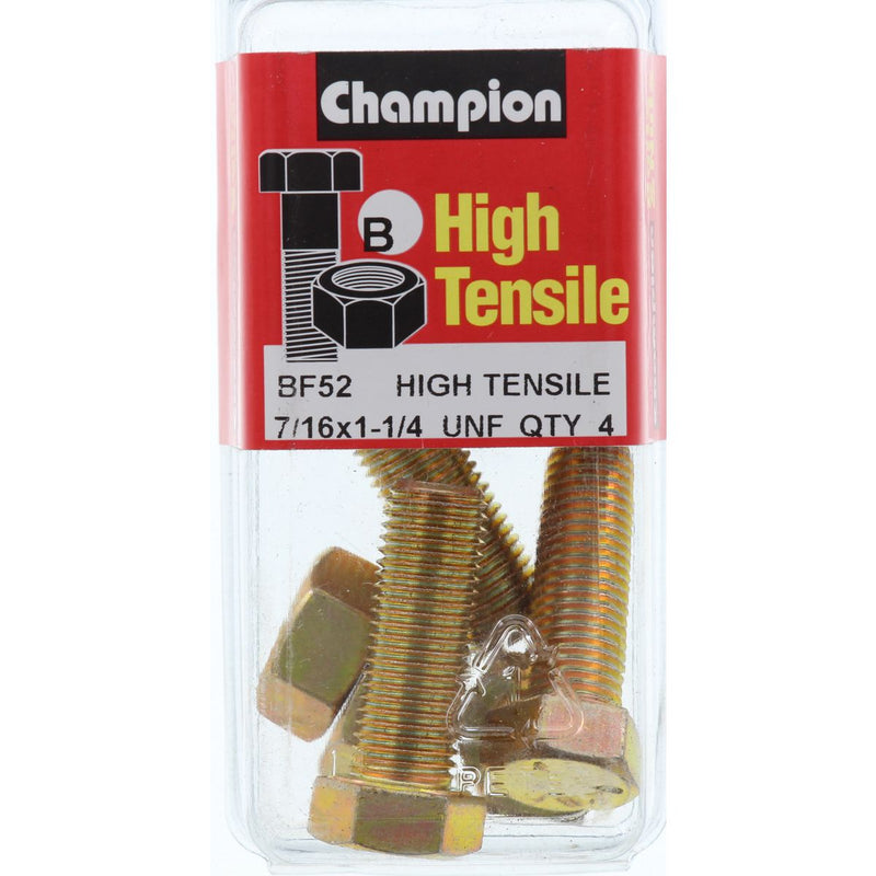Champion Fasteners Hex Set Screw & Nut High Tensile