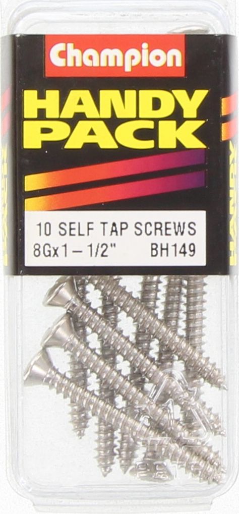 Champion Nickel Screw Self Tapp Raised Head Phillips 4.2