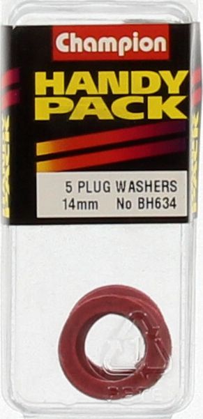 Champion Flat Fibre Washer Red M14 x 20mm x 2.4mm 5Pk
