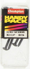 Champion Black Screw Self Tapp Panhead Phillips 4.2 x
