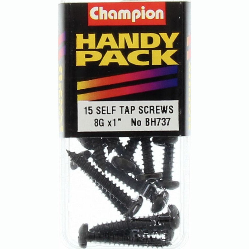 Champion Black Screw Self Tapp Panhead Phillips 4.2 x