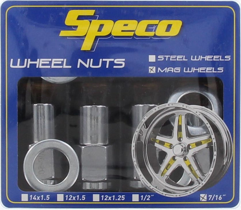 Speco Wheel Nut Set 7/16" 4 Pack WN201