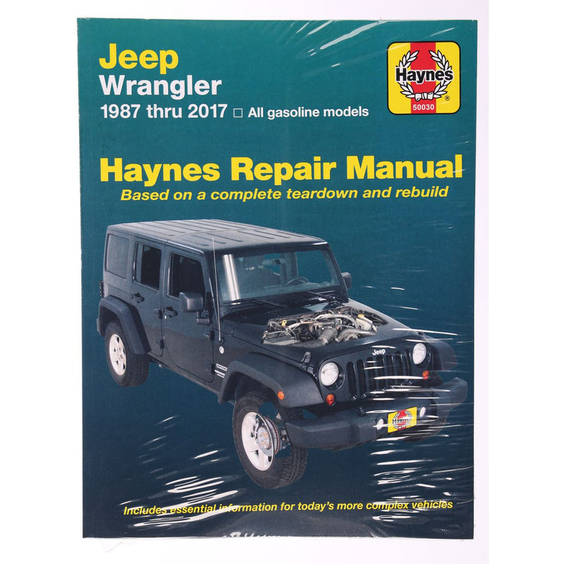 Haynes Repair Manual Suits Jeep Wrangler 50030