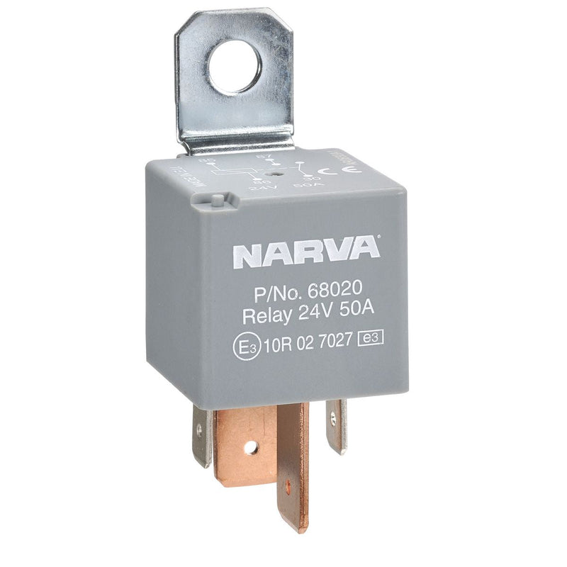 Narva Relay Normally Open With Resistor 24V 4 Pin 50A