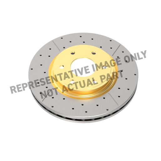 DBA Street Gold Cross-Drilled/Slotted DBA2297X