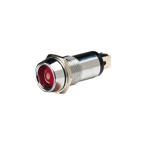 Narva Pilot Lamp 24V Chrome/Red 62097BL