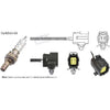 NTK Oxygen Sensor 4 Wire 260Mm Cable OZA253-F25