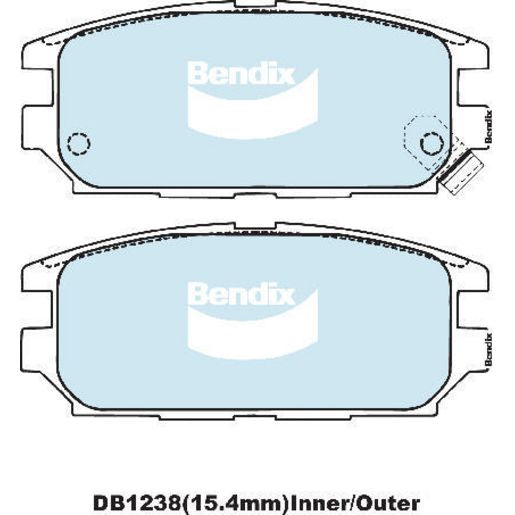 Bendix Pad Set-Disc Brake DB1238AD