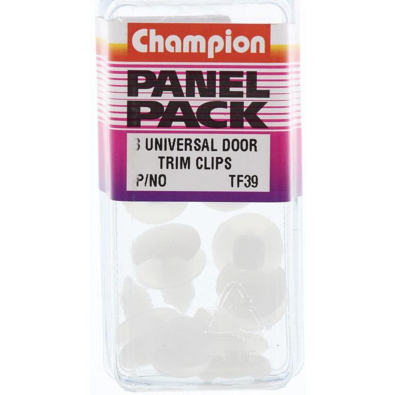 Champion Fasteners Door Panel Clip Clear Len: 12mm Stem