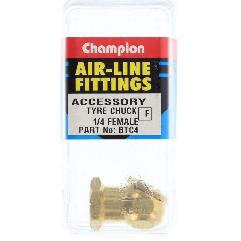 Champion Fasteners Tyre Air Chuck 1/4In Female BTC4