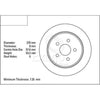 DBA Standard Brake Rotor Pair 270mm Rear DBA166
