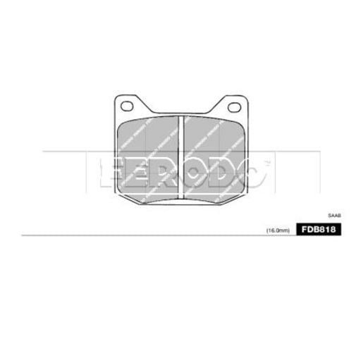 Ferodo Pad Set-Disc Brake FDB818A