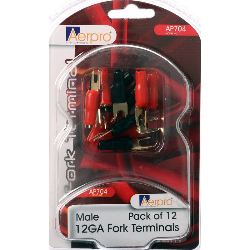 Aerpro 12 Gauge Fork Terminal 12Pk
