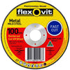 Flexovit Reinforced Cut-Off Wheel 100mm 66252841558