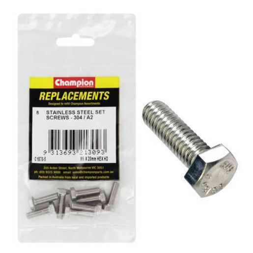 Champion Fasteners Hex Set Screw Stainless Steel M6 X