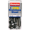 Champion Hex Nut & Screw Set M8x35mm & M8x1.25mm 10Pk