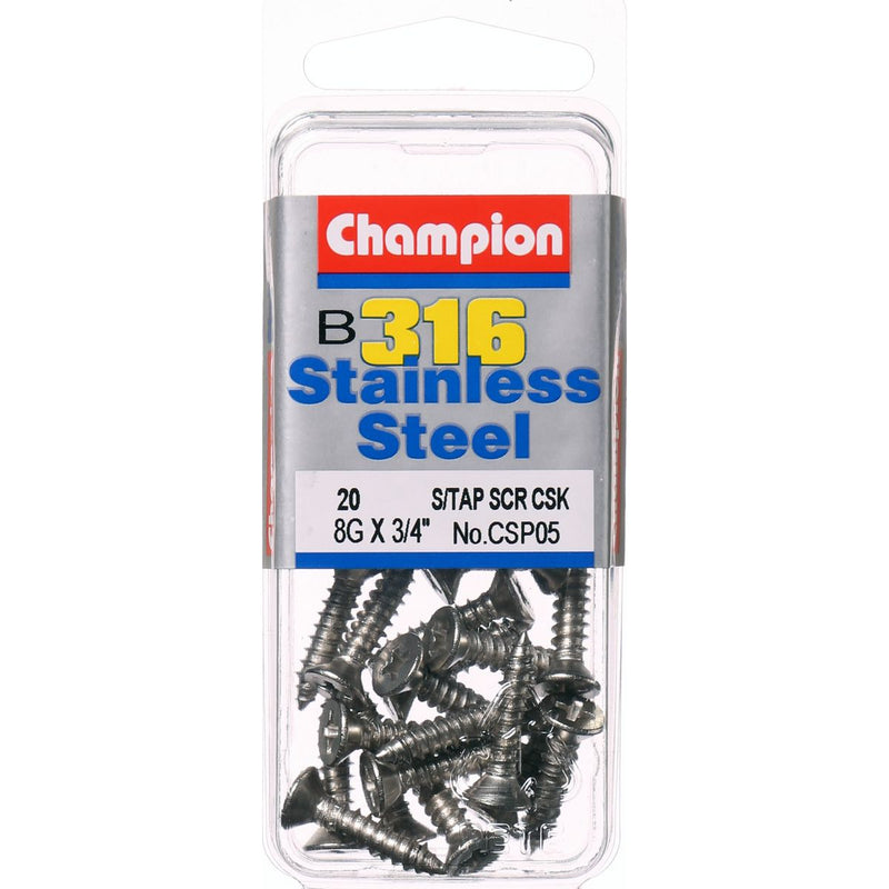 Champion Fasteners Self TaPPEr Screw Csk Phillips