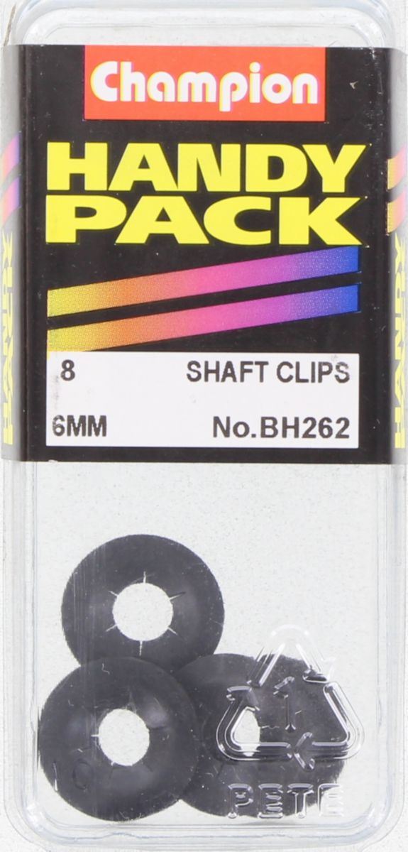 Champion Lock Ring External Shaft 6mm 8Pk BH262