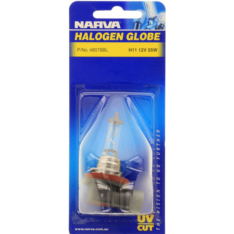 Narva H11 Halogen Headlight Globe 12V 55W 48078BL