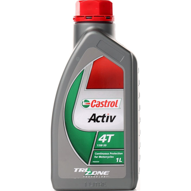 Castrol Activ Motorcycle 15W50 4T 4 Stroke Engine Oil 1L