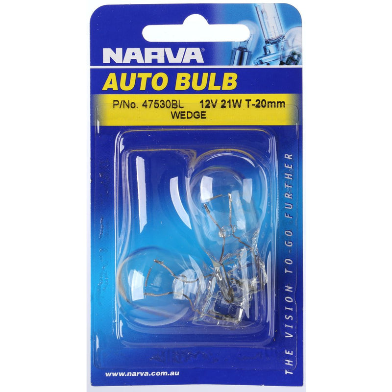 Narva Globes Wedges 12V 21W 2 Pack 7530BL