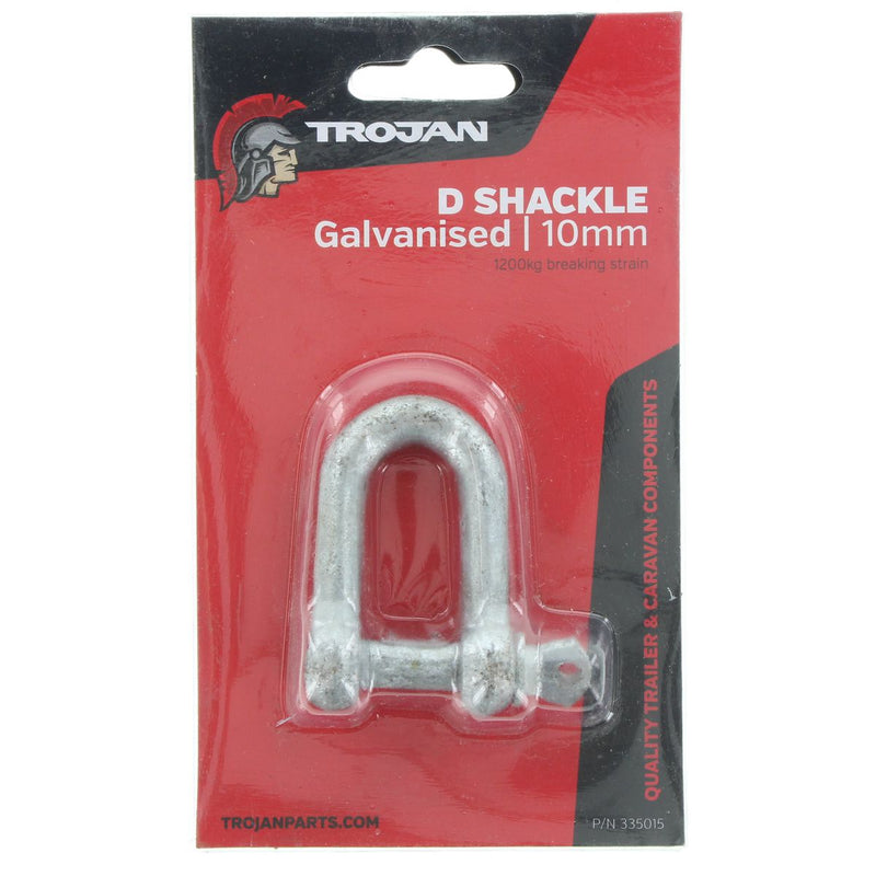 Trojan D Shackle 10mm Galvanised 335015
