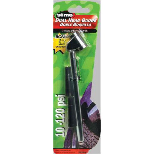 Slime T/Gauge-10-120 Psi Dualhead W/Ext 2016-A