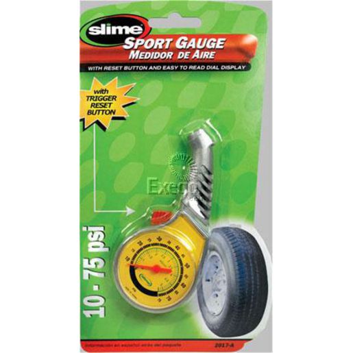 Slime Dial Tyre Gauge 10-75Psi 2017-A
