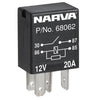 Narva Normally Open 4P Micro Relay with Resistor 10A 12V