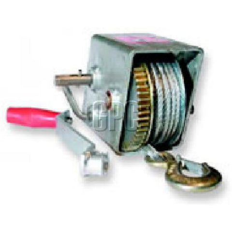 Trojan Closed Top Manual Winch 10 To 1 Ratio With Wire -