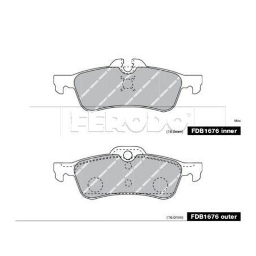 Ferodo Brake Pad Set FDB1676